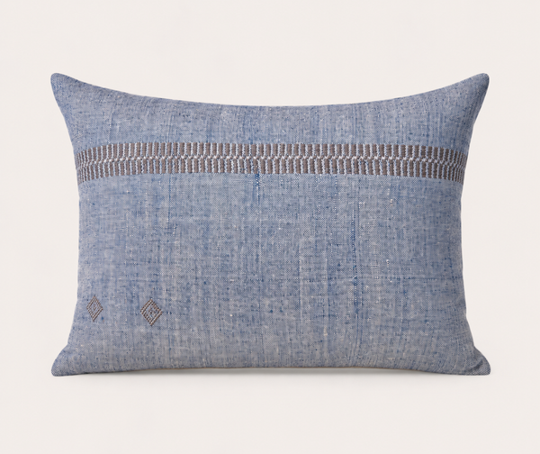 Vintage Fabric Pillow 23" x 19"