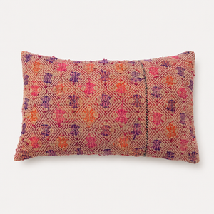 Vintage Fabric Pillow 17.5" x 10.5"