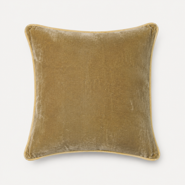 Andover Velvet Pillow, Goldenrod Yellow