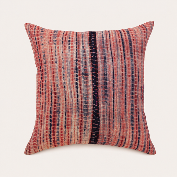 Vintage Fabric Pillow 19" x 19"