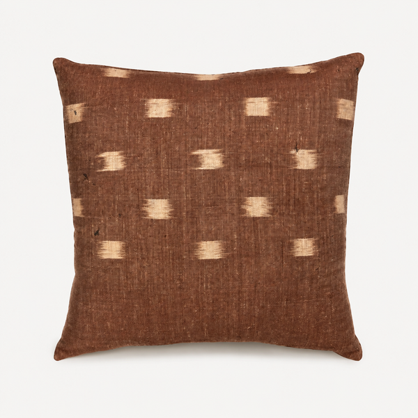 Vintage Fabric Silk Pillow 18" x 17.5"
