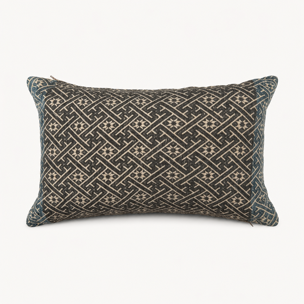 Vintage Fabric Pillow 18" x 12"