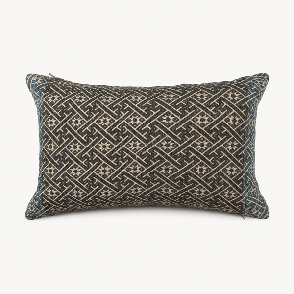 Vintage Fabric Pillow 18" x 12"