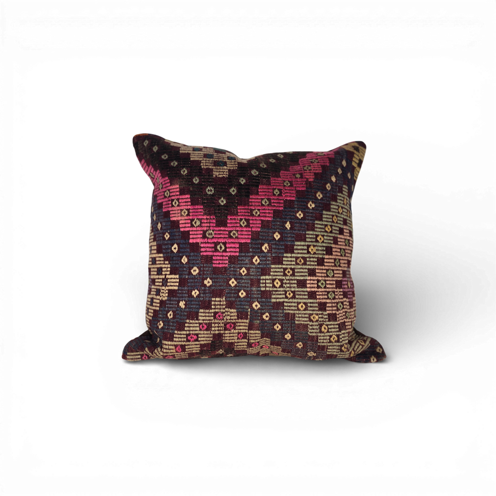 Vintage Kilim Pillow • 28” x 28”