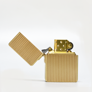Large Kerosene Brass Fluted Lighter