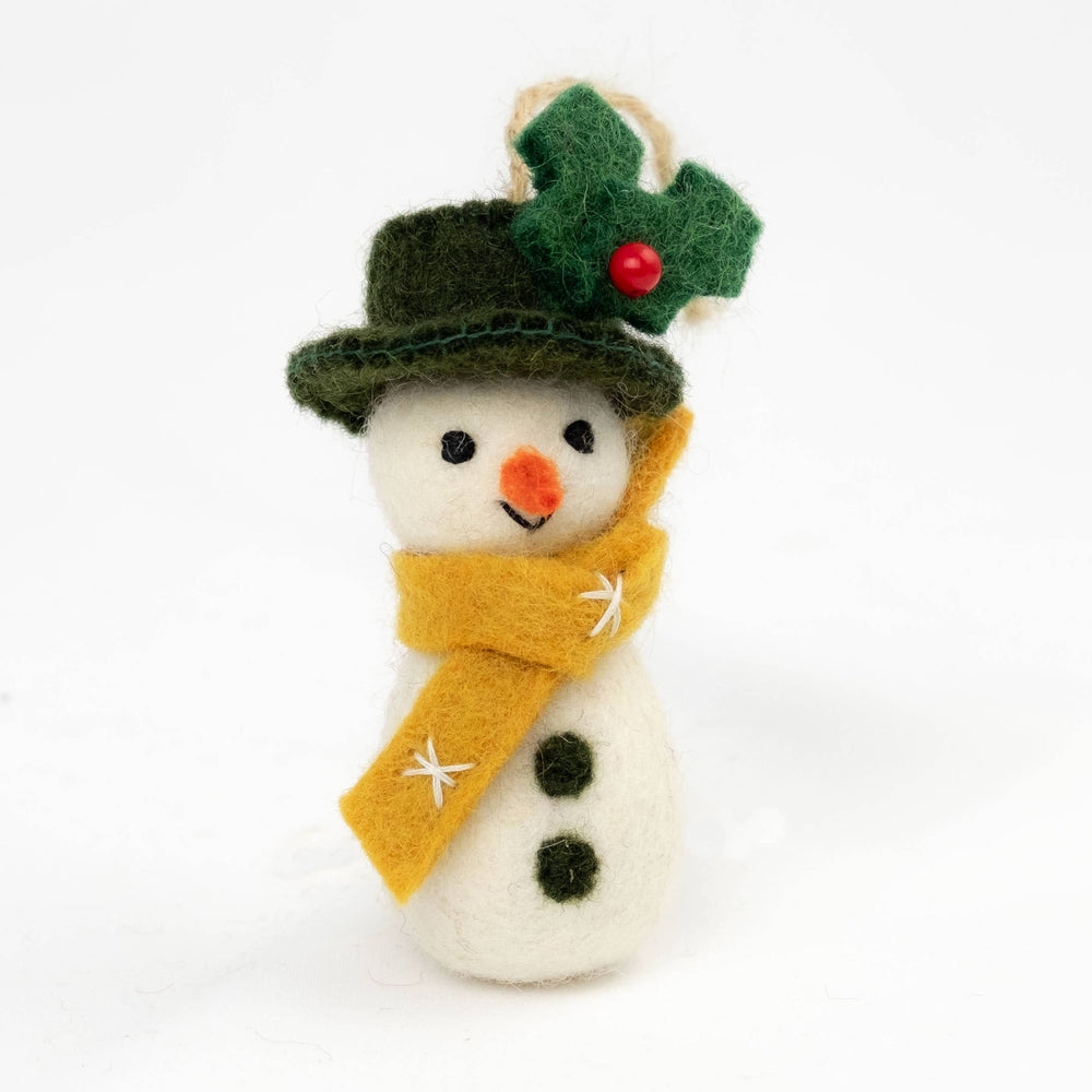 Felt Snowman Ornament