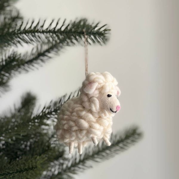 Felt Sheep Ornament