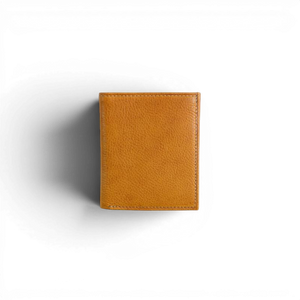 Compact Wallet Slanted Pocket Modern Saddle