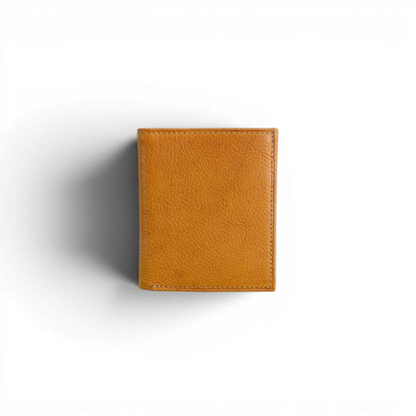 Compact Wallet Slanted Pocket Modern Saddle