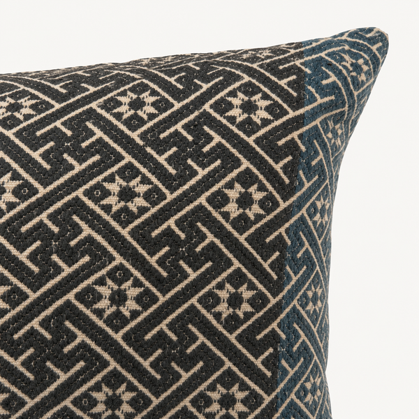 Vintage Fabric Pillow 18" x 12"