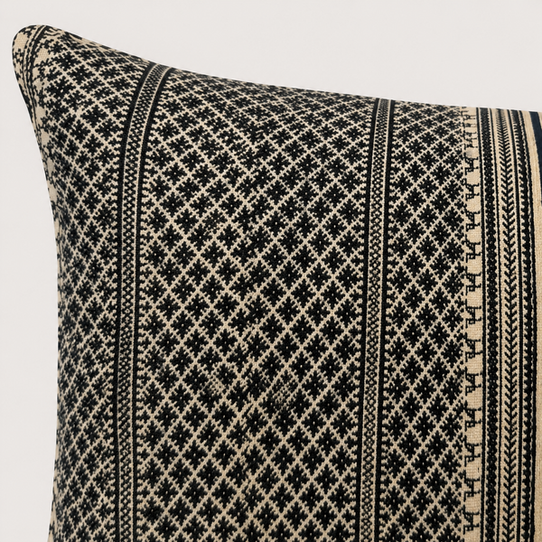 Vintage Fabric Pillow 20" x 12"