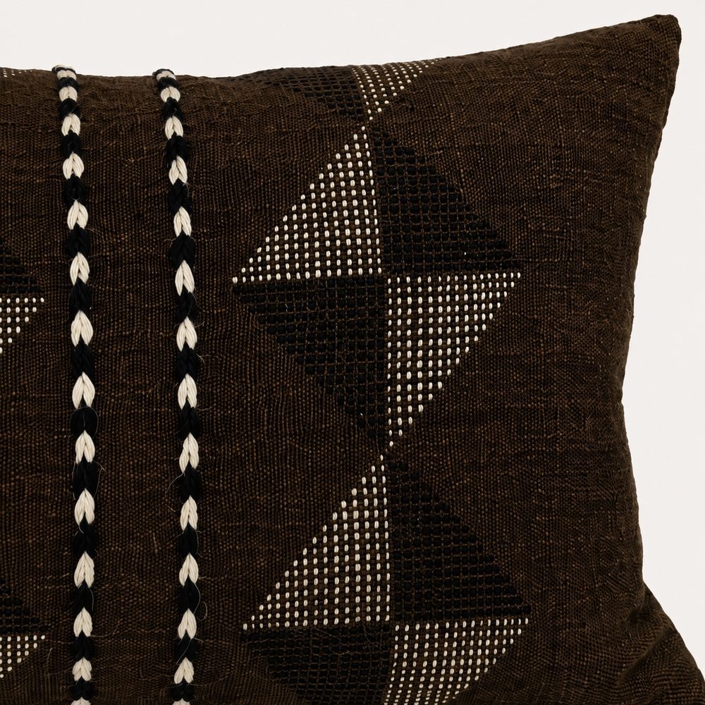 Vintage Fabric Pillow 21” x 14”