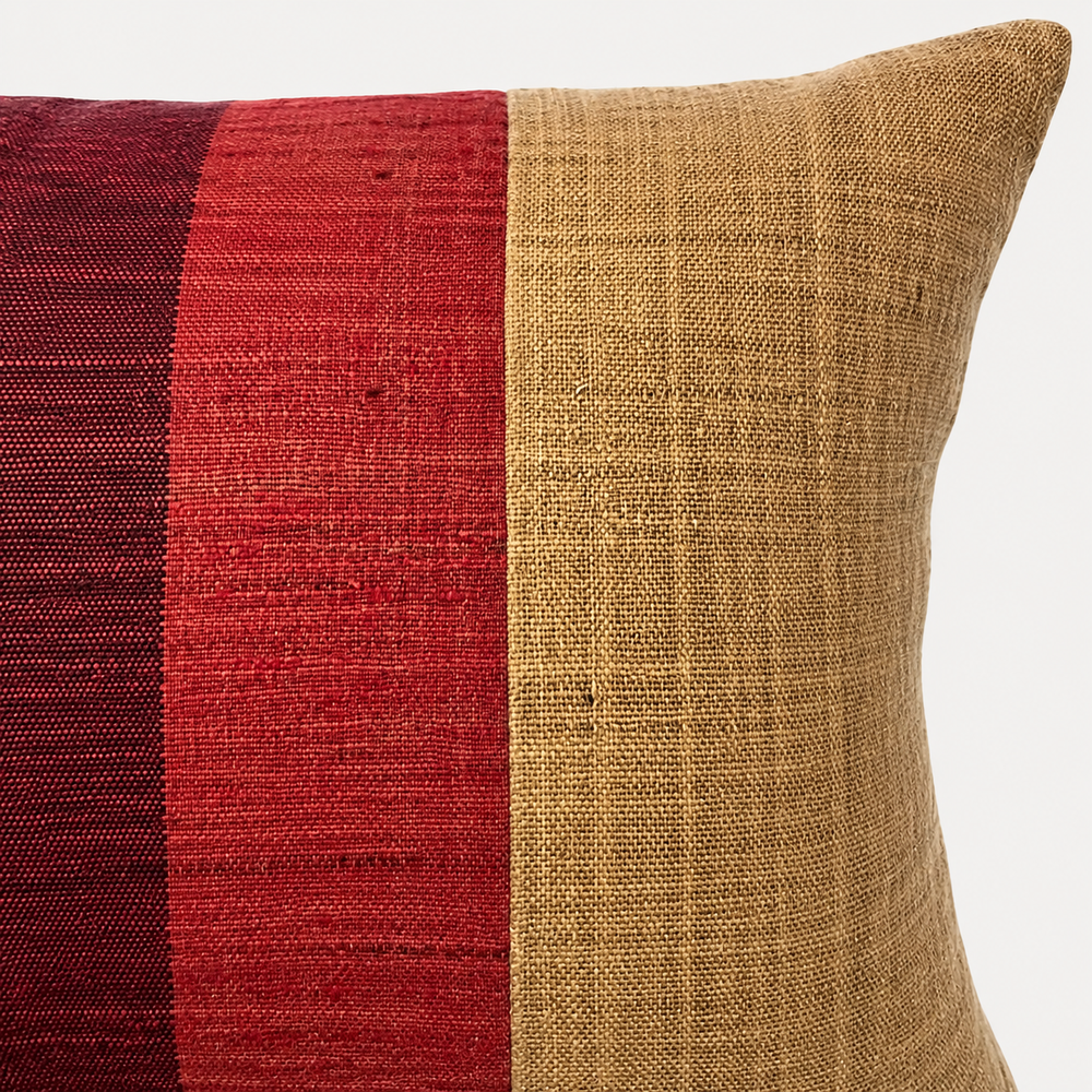Vintage Fabric Pillow 19.5" x 13.5"