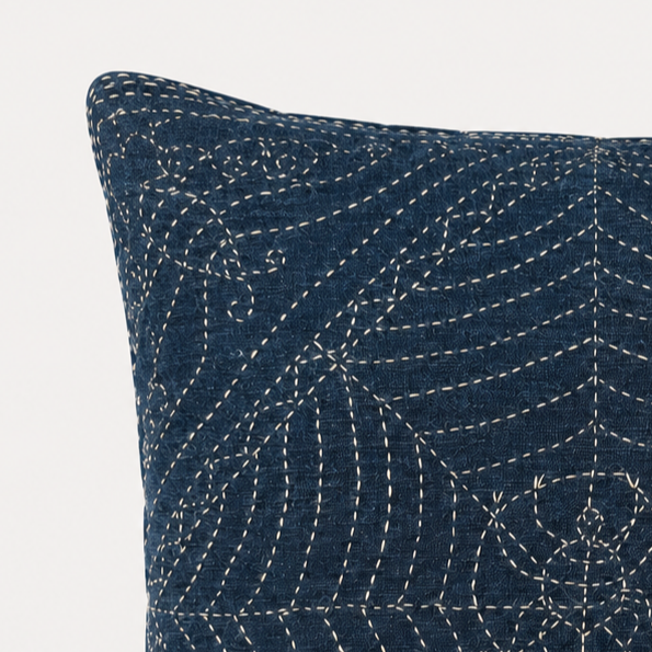 Vintage Fabric Pillow 13" x 13"