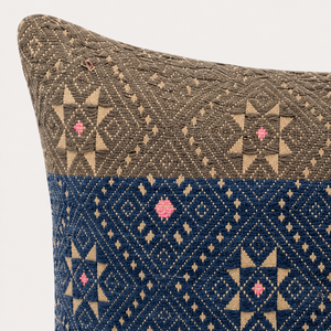 Vintage Fabric Pillow 16.5" x 12"