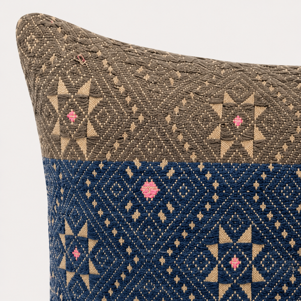 Vintage Fabric Pillow 16.5" x 12"