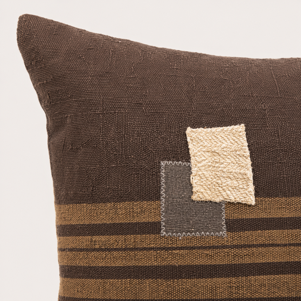 Vintage Fabric Pillow 18.5" x 18.5"