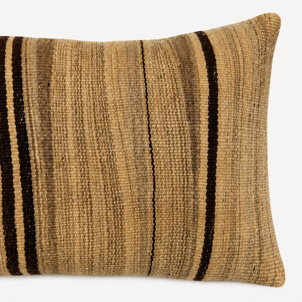 Vintage Fabric Pillow 21" x 11"
