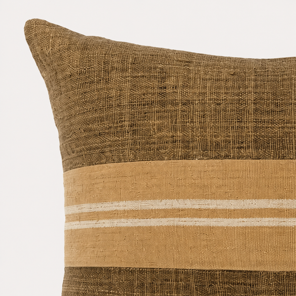 Vintage Fabric Pillow 19" x 14"