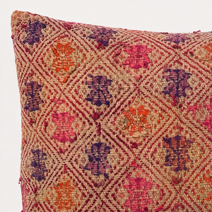 Vintage Fabric Pillow 17.5" x 10.5"