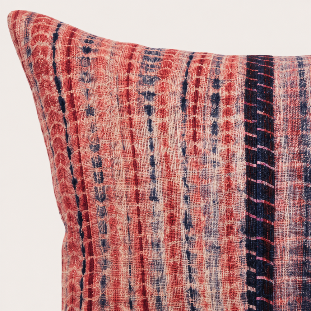 Vintage Fabric Pillow 19" x 19"