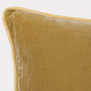 Andover Velvet Pillow, Goldenrod Yellow