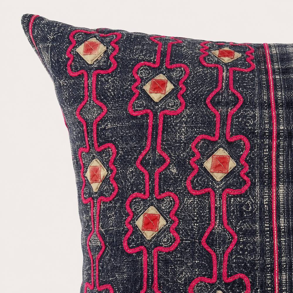 Vintage Fabric Pillows 17.5" 15"