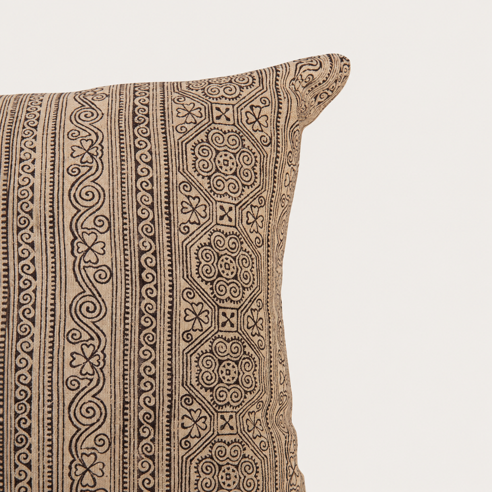 Vintage Fabric Pillow 17" x 17"