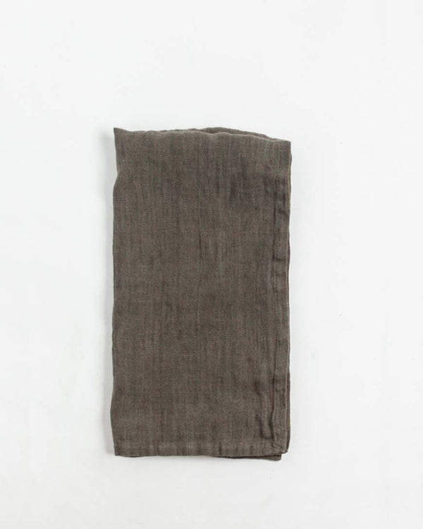Stone Washed Linen Hemmed Dinner Napkin