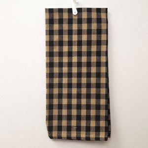 Tan & Black Check Kitchen Towel