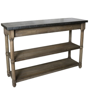 Zinc Top Kitchen Storage Table