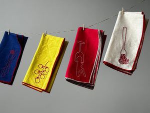 Spaghetti Linen Blend Napkins