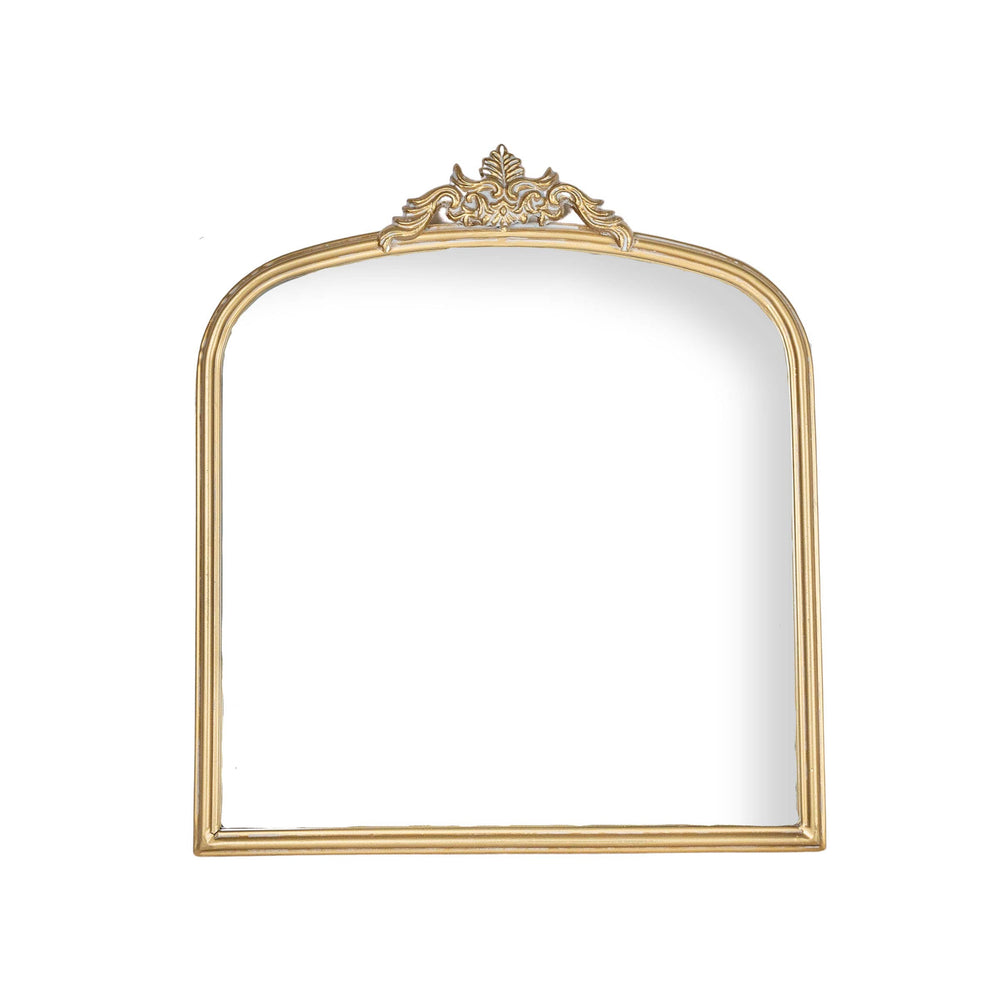 Antiqued Brass Wall Mirror