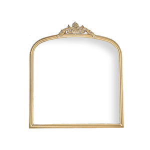 Antiqued Brass Wall Mirror