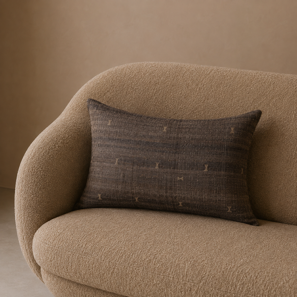 Vintage Fabric Pillow 21" x 15"