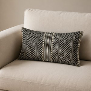 Vintage Fabric Pillow 20" x 12"