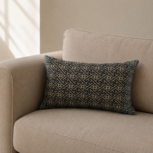 Vintage Fabric Pillow 18" x 12"