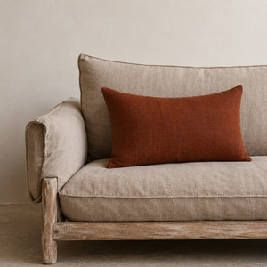Vintage Fabric Pillow 21" x 15"
