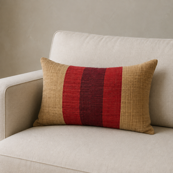 Vintage Fabric Pillow 19.5" x 13.5"
