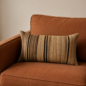 Vintage Fabric Pillow 21" x 11"