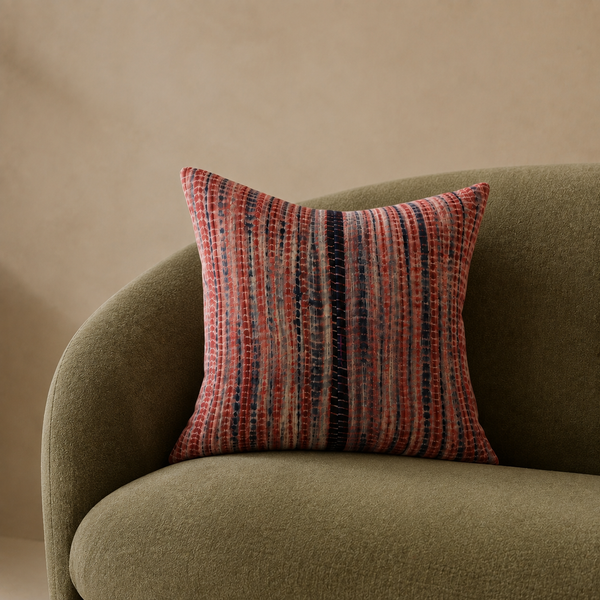Vintage Fabric Pillow 19" x 19"