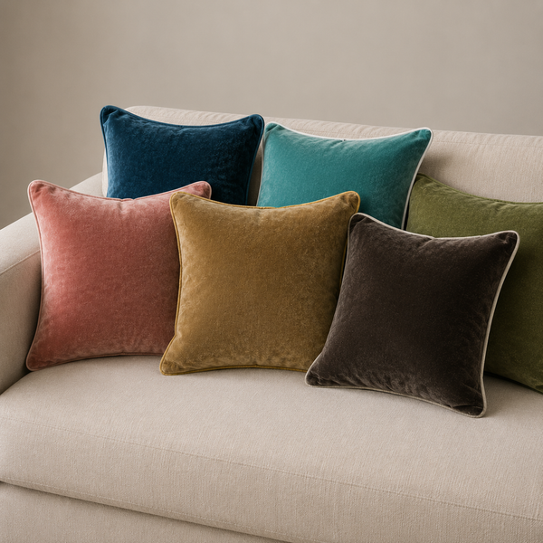 Andover Velvet Pillow, Goldenrod Yellow
