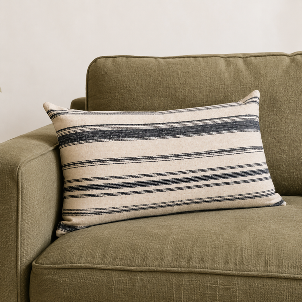 Vintage Fabric Pillow 27" x 14"