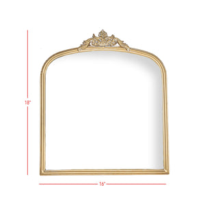 Antiqued Brass Wall Mirror