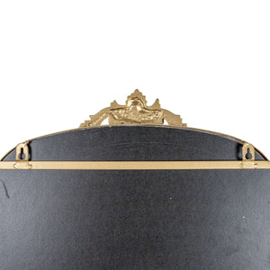 Antiqued Brass Wall Mirror
