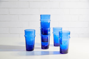 Blue Moroccan Beldi Glassware