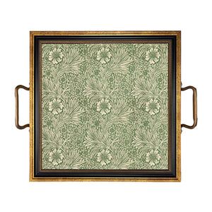 William Morris Marigold Decorative Tray with Brass Handles