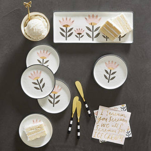 Ceramic Appetizer Plate - Flower