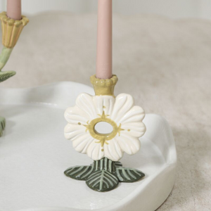 White Petal Candleholder