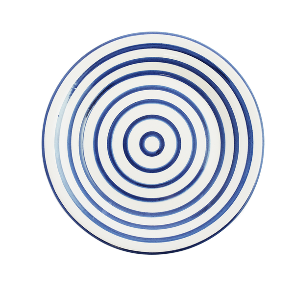 11" Dinner Plate, Cobalt Stripe Dinner Set